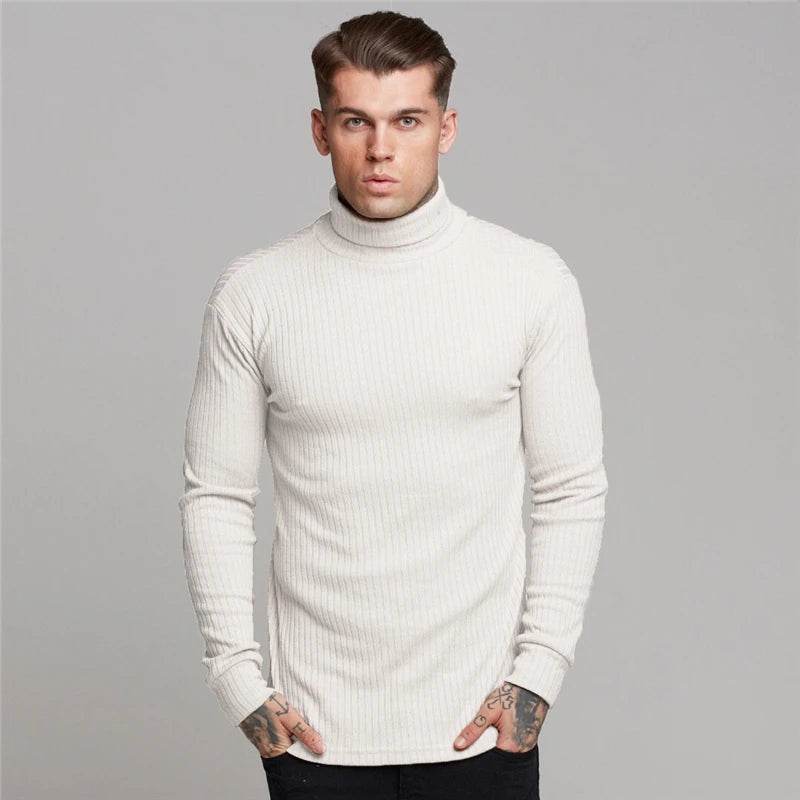Buy Center Men’s Warm Hooded Sweater - Slim Fit Turtleneck Pullover - Buy Center UK