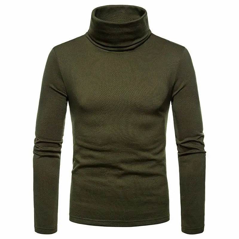 Buy Center Men's Slim Fit Turtleneck Sweater - Stylish Warm Pullover - Buy Center UK