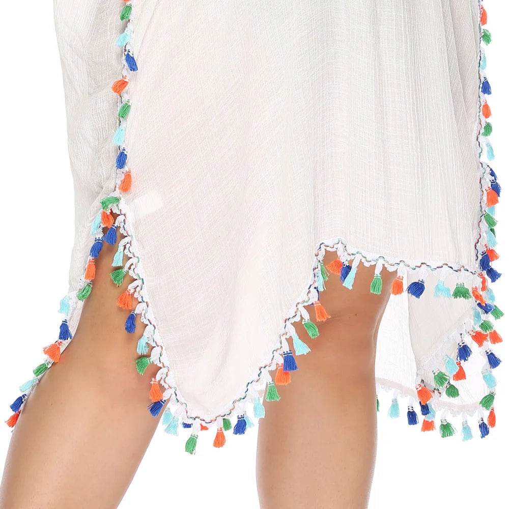 Plus Size Bikini Cover-Up Dress - Stylish Mesh Beach Wear for Women - Buy Center UK