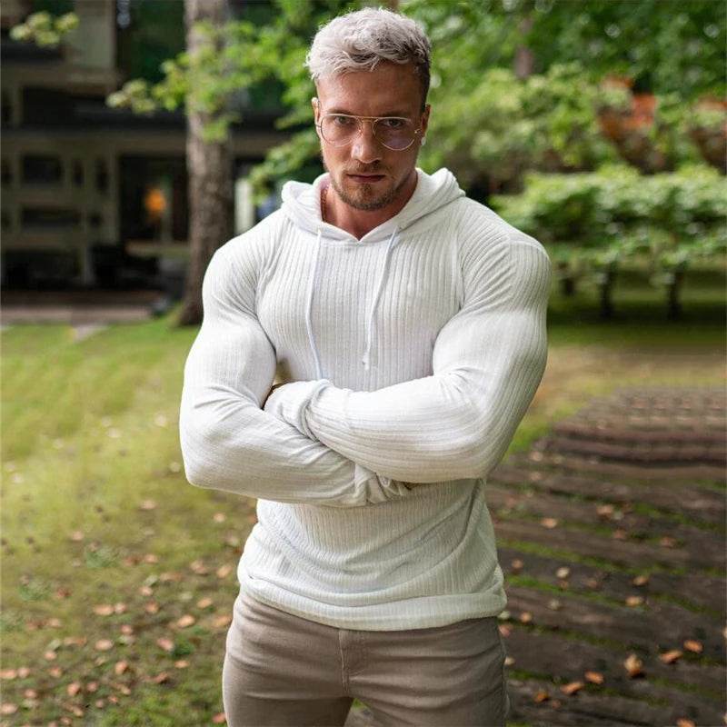 Buy Center Men’s Warm Hooded Sweater - Slim Fit Turtleneck Pullover - Buy Center UK