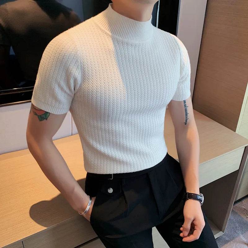 Ropa Hombre Turtleneck Sweater - Slim Fit Korean Luxury for Men - Buy Center UK