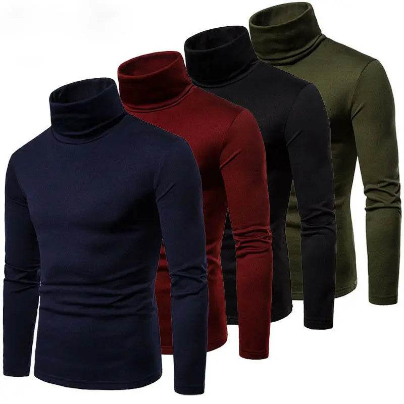 Buy Center Men's Slim Fit Turtleneck Sweater - Stylish Warm Pullover - Buy Center UK