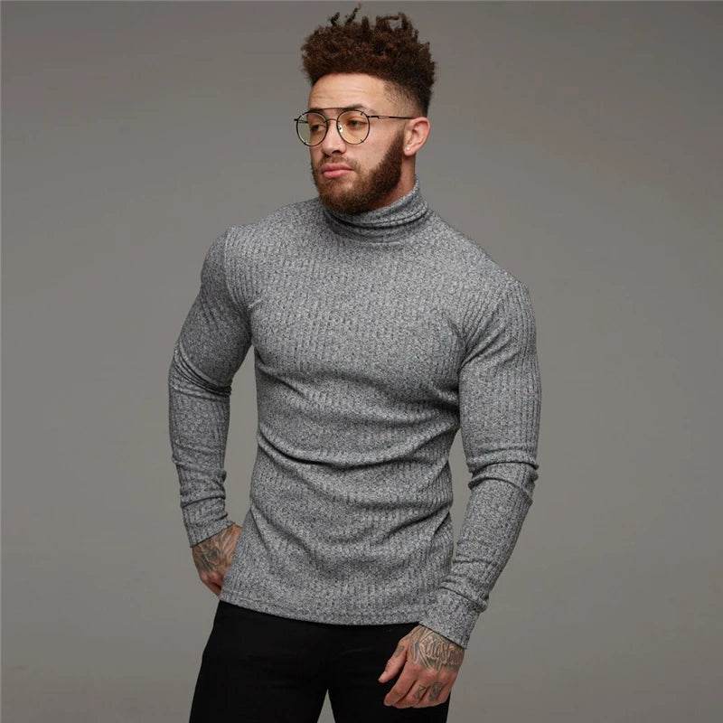 Buy Center Men's Warm Hooded Sweaters - Slim Fit Turtleneck Styles - Buy Center UK