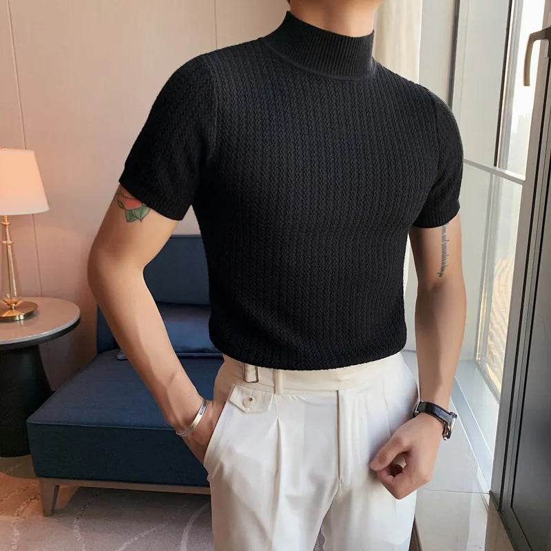Ropa Hombre Turtleneck Sweater - Slim Fit Korean Luxury for Men - Buy Center UK