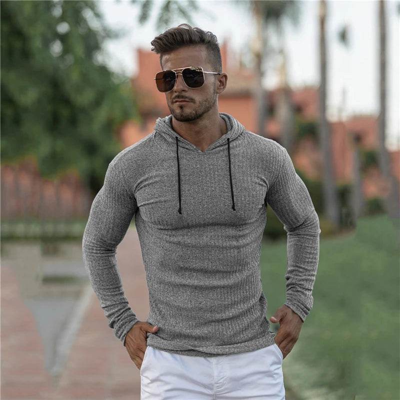 Buy Center Men’s Warm Hooded Sweater - Slim Fit Turtleneck Pullover - Buy Center UK