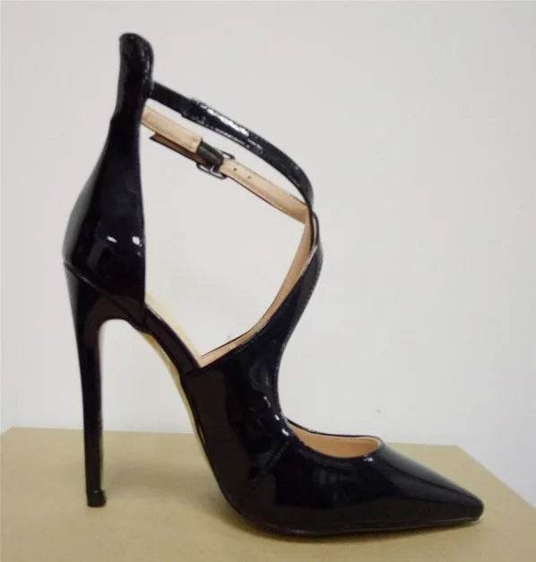 Buy Center Women's Stiletto Heels - Buckle Gladiator Party Pumps - Buy Center UK