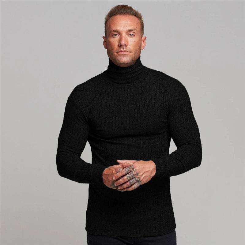 Buy Center Men's Warm Hooded Sweaters - Slim Fit Turtleneck Styles - Buy Center UK