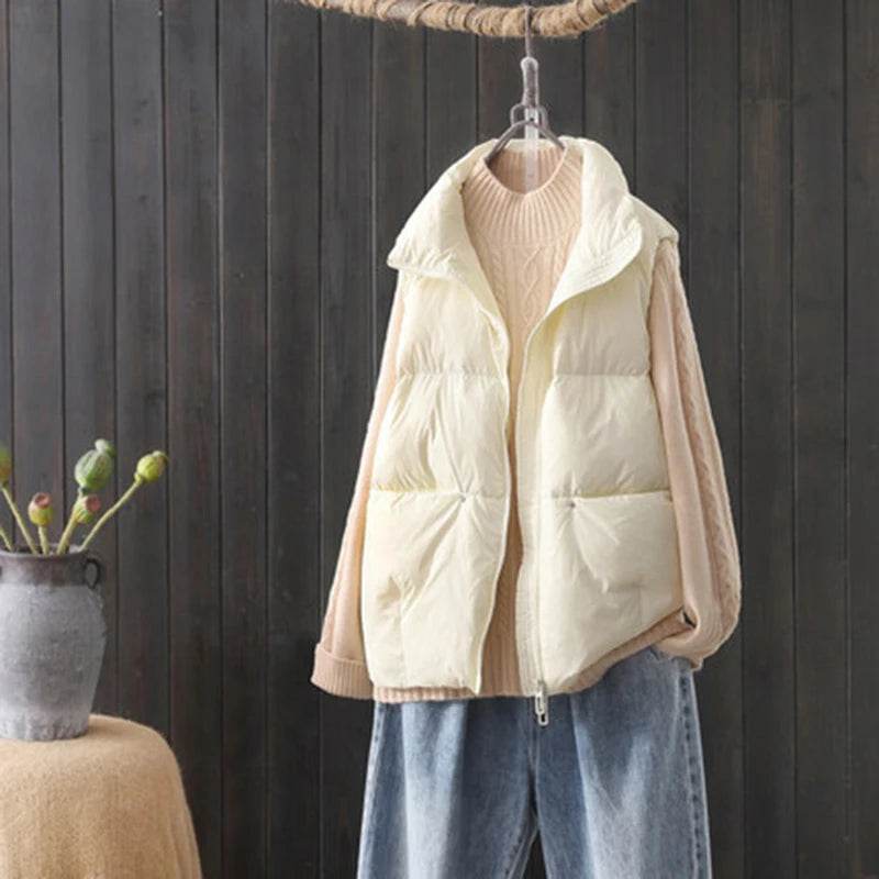 Buy Center Women's Autumn Winter Down Vest - Ultra-Light & Stylish - Buy Center UK