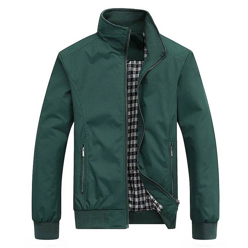 Buy Center Men's Slim Bomber Jacket - Stylish Spring Autumn Overcoat - Buy Center UK
