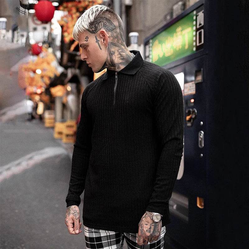 Buy Center Men's Warm Hooded Sweaters - Slim Fit Turtleneck Styles - Buy Center UK