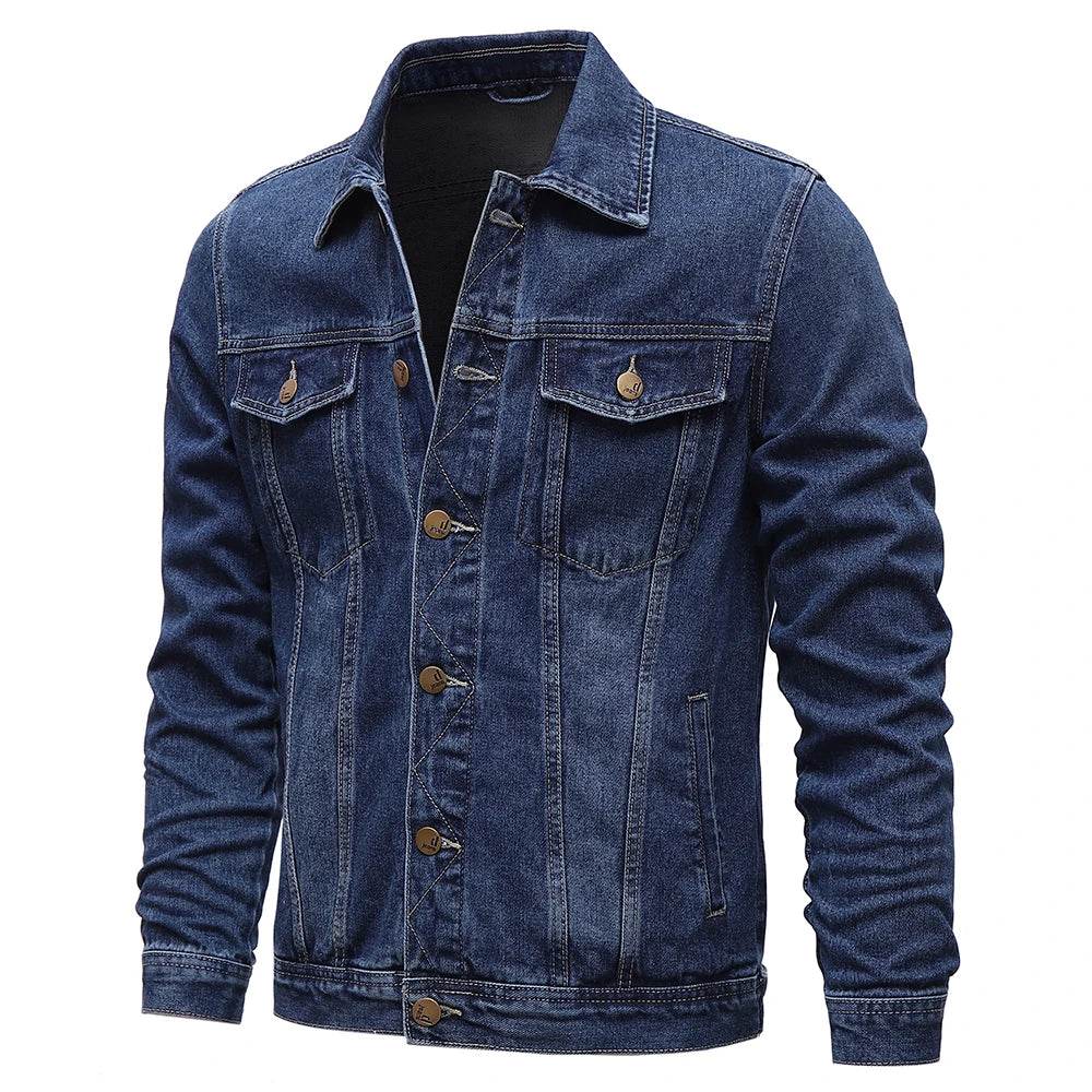 Buy Center Men’s Denim Jacket - Slim Fit, Casual Cotton Style - Buy Center UK