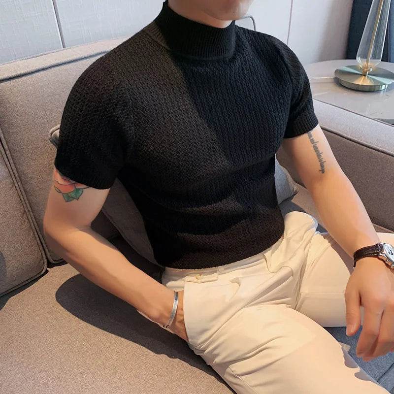 Ropa Hombre Turtleneck Sweater - Slim Fit Korean Luxury for Men - Buy Center UK
