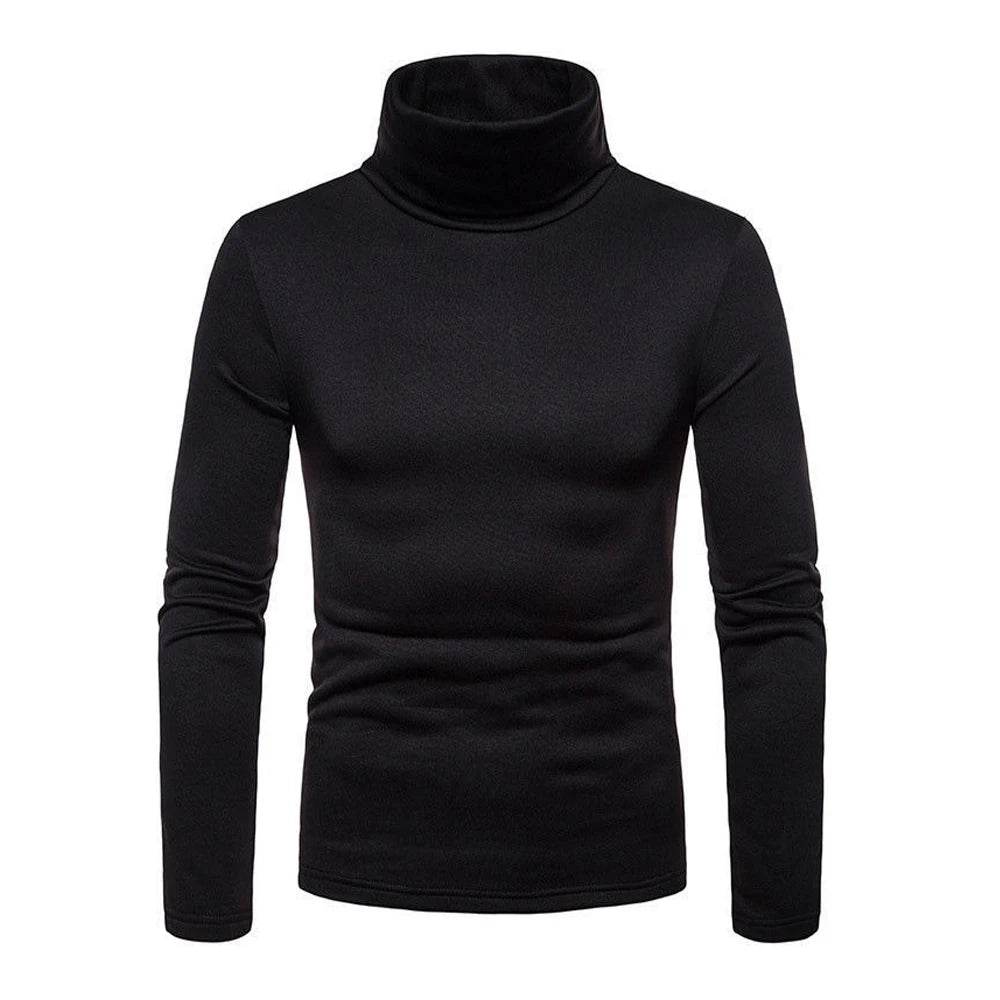Buy Center Men's Turtleneck Sweater - Slim Fit Thermal Pullover - Buy Center UK