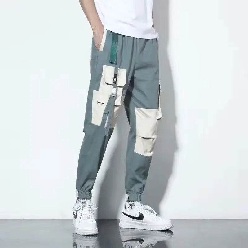 Buy Center Men's Cargo Joggers - Stylish Loose Fit, Hip Hop Design - Buy Center UK