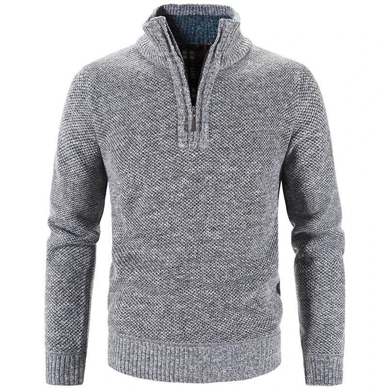Buy Center Winter Men's Fleece Sweater - Half-Zip Turtleneck Pullover - Buy Center UK