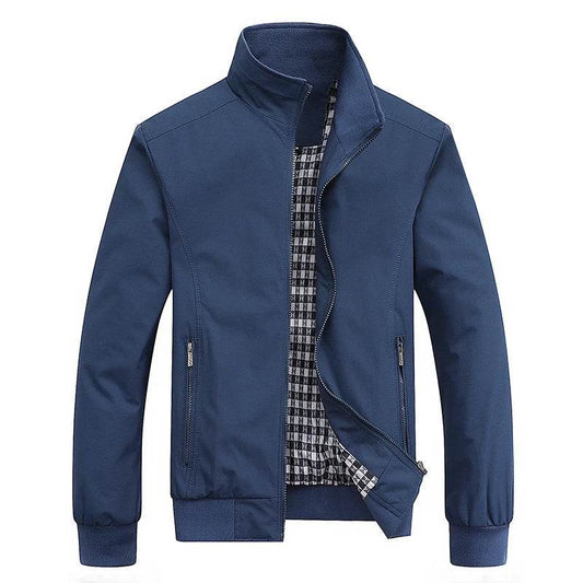Buy Center Men's Slim Bomber Jacket - Stylish Spring Autumn Overcoat - Buy Center UK