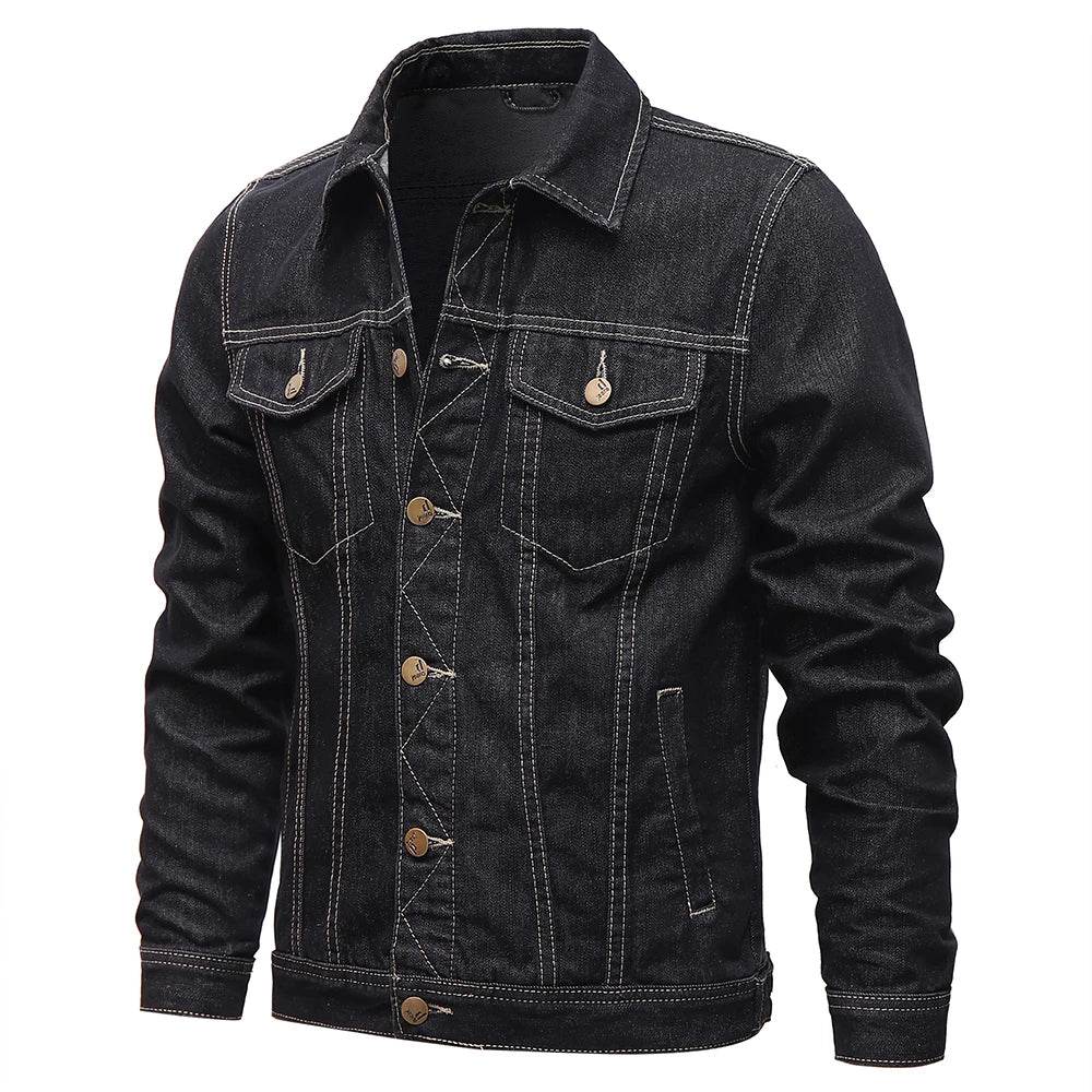 Buy Center Men’s Denim Jacket - Slim Fit, Casual Cotton Style - Buy Center UK