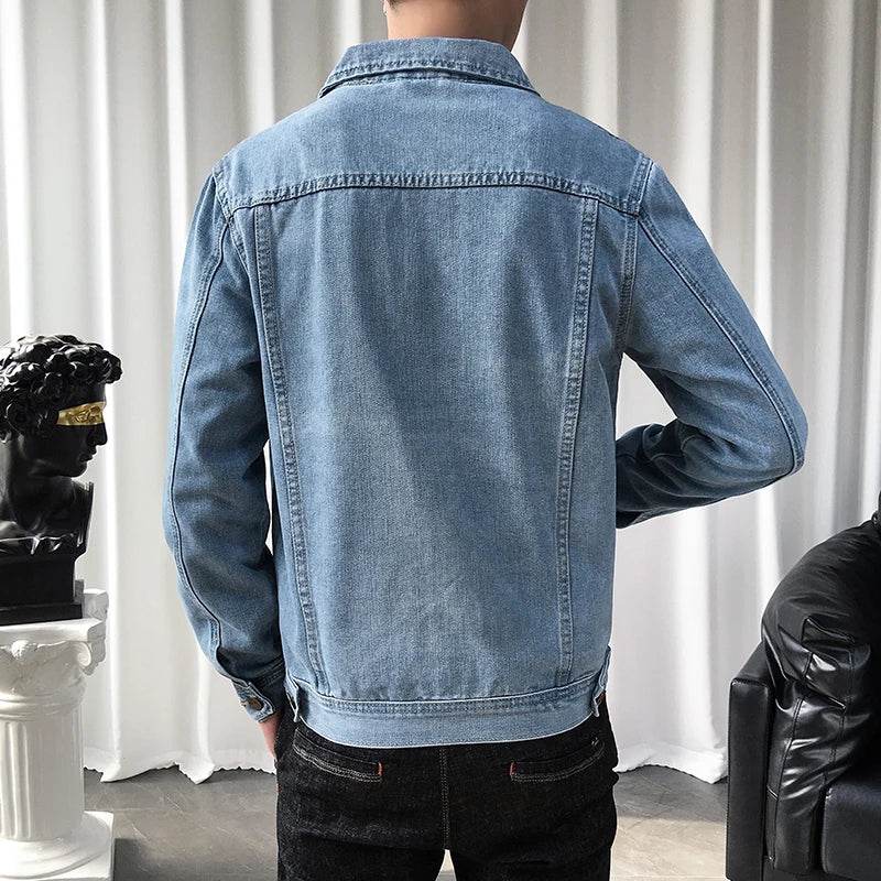 Buy Center Men’s Denim Jacket - Slim Fit, Casual Cotton Style - Buy Center UK