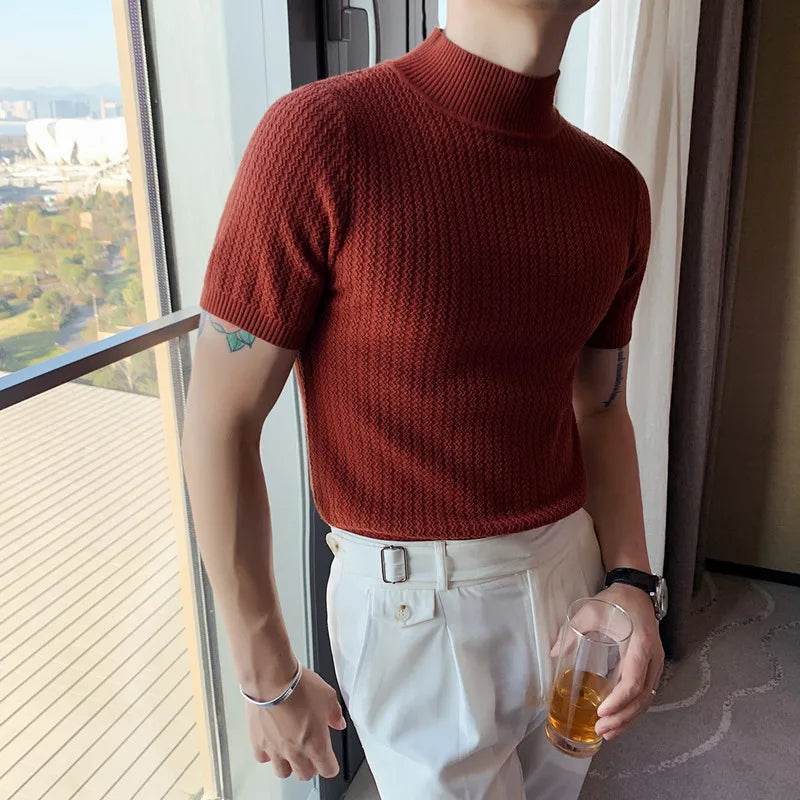 Ropa Hombre Turtleneck Sweater - Slim Fit Korean Luxury for Men - Buy Center UK