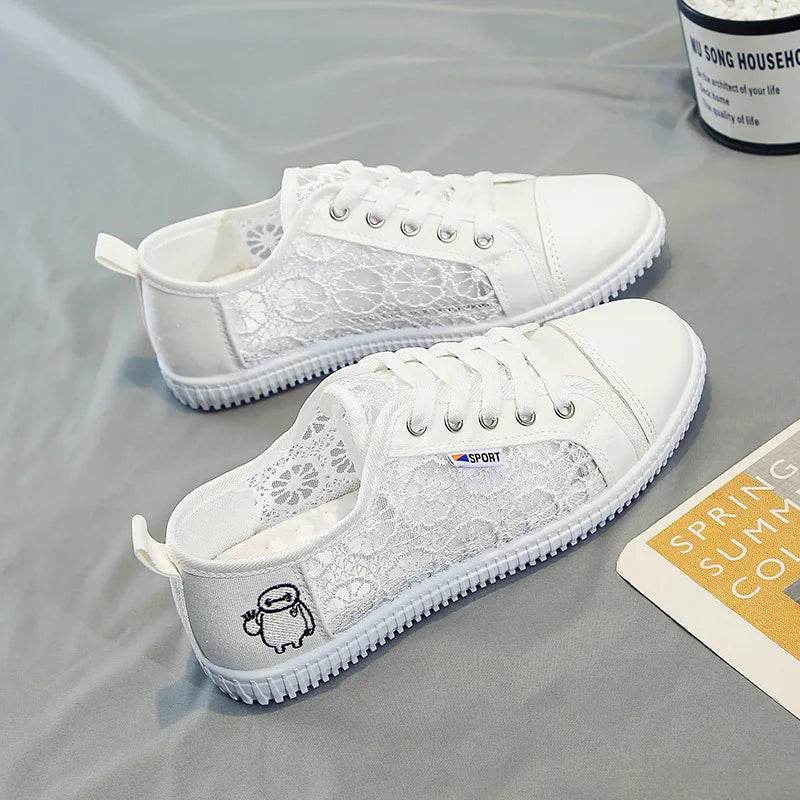 Buy Center Lace Breathable White Shoes - Stylish & Comfortable - Buy Center UK