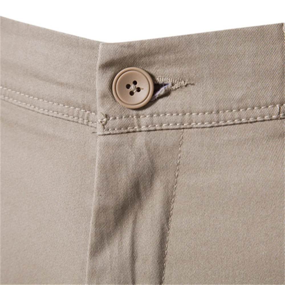 AIOPESON Men’s Slim Fit Trousers - High-Quality Cotton & Spandex - Buy Center UK