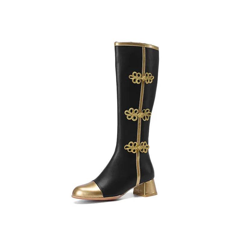 Buy Center Knee High Fashion Boots for Women - Elegant Butterfly Knot - Buy Center UK
