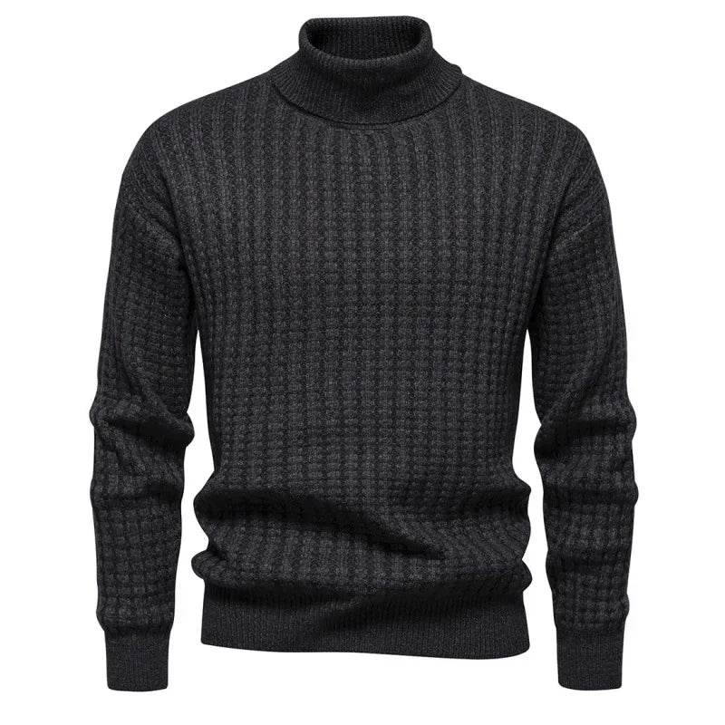 Buy Center Men's Turtleneck Pullover Sweater - Casual Knit for Winter - Buy Center UK