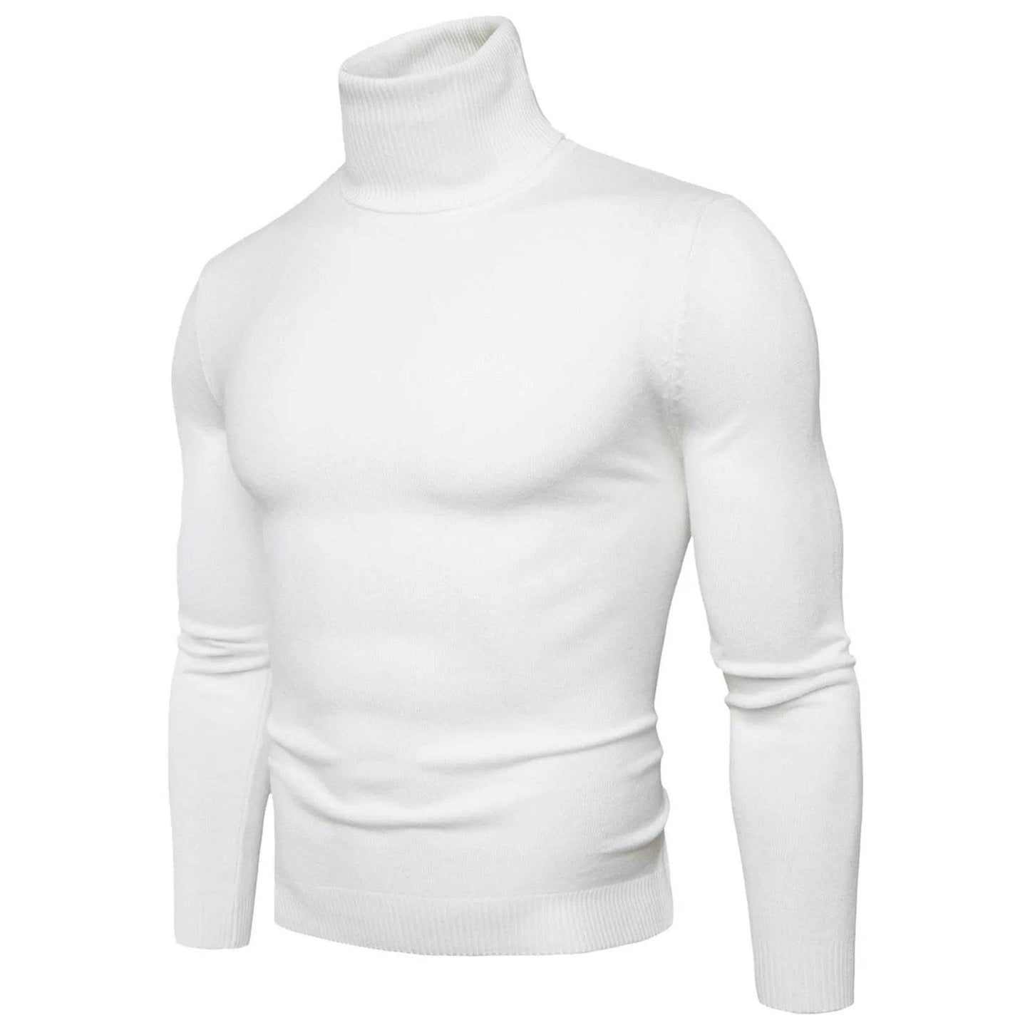 Buy Center Men's Black Turtleneck Sweater - Warm Slim Fit Autumn Top - Buy Center UK