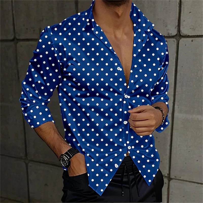 Buy Center Men's Blue Striped Hawaiian Shirt - Summer Beach Style - Buy Center UK