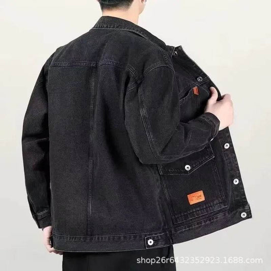 Buy Center Trendy Men's Loose Fit Denim Jacket - Spring Fashion - Buy Center UK