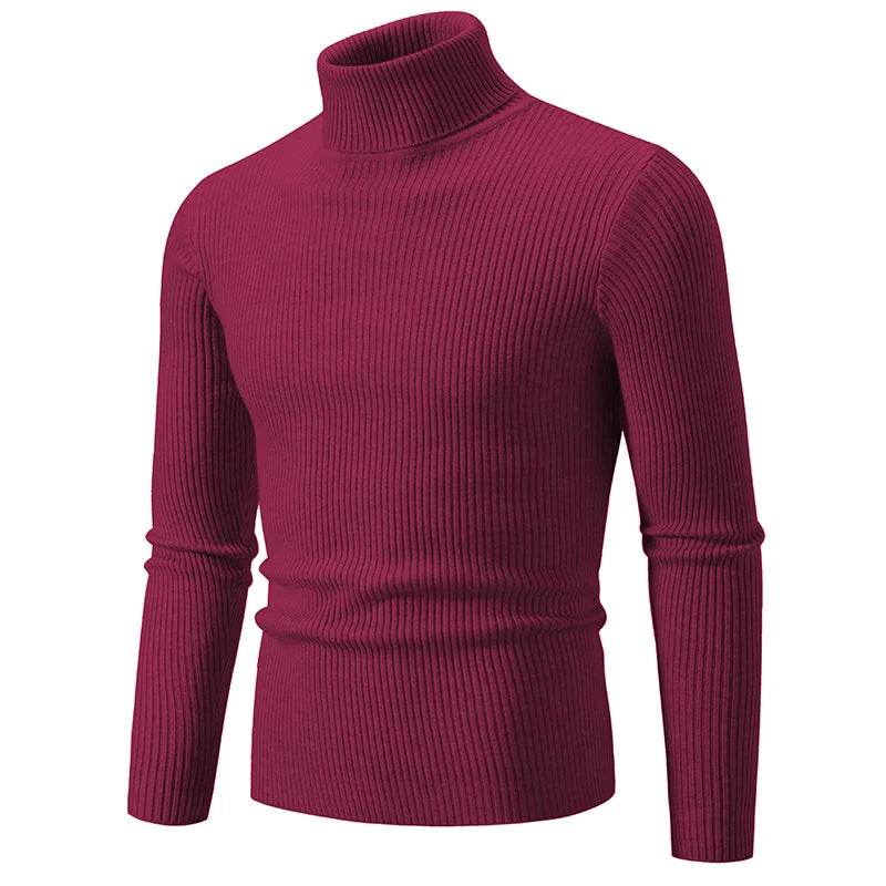Buy Center Men's High Neck Sweater - Warm, Stylish Turtleneck Pullover - Buy Center UK