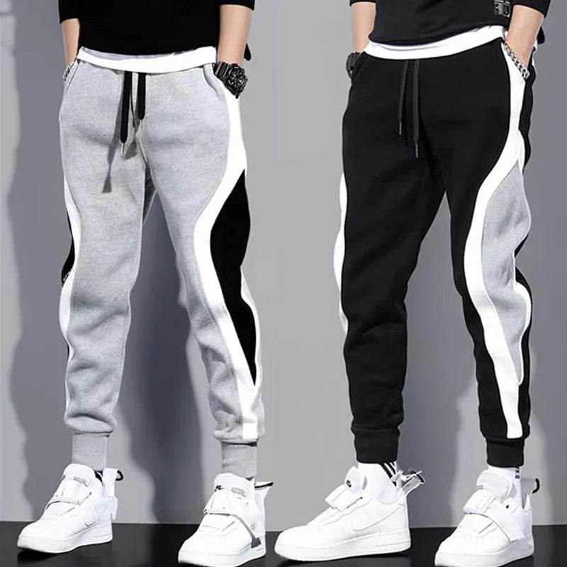 Buy Center Men's Wide Loose Casual Pants - Breathable Patchwork Design - Buy Center UK