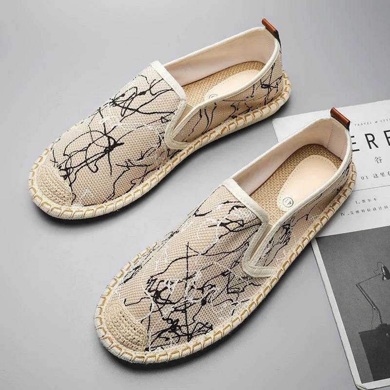Buy Center Ethnic Style Men's Slip-On Flats - Comfortable Summer Sneakers - Buy Center UK
