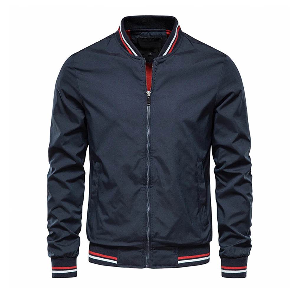 Buy Center Black Bomber Jacket for Men - Slim Fit, Casual Style - Buy Center UK