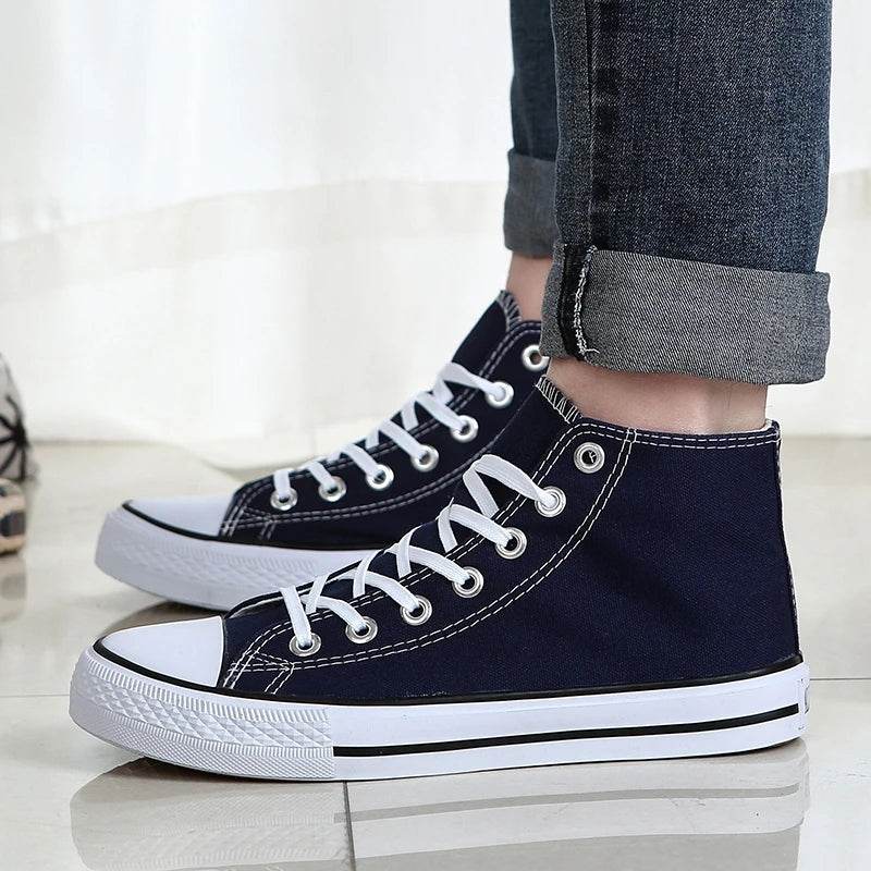 Canva Women's High-Top Sneakers - Versatile Korean Harajuku Style - Buy Center UK