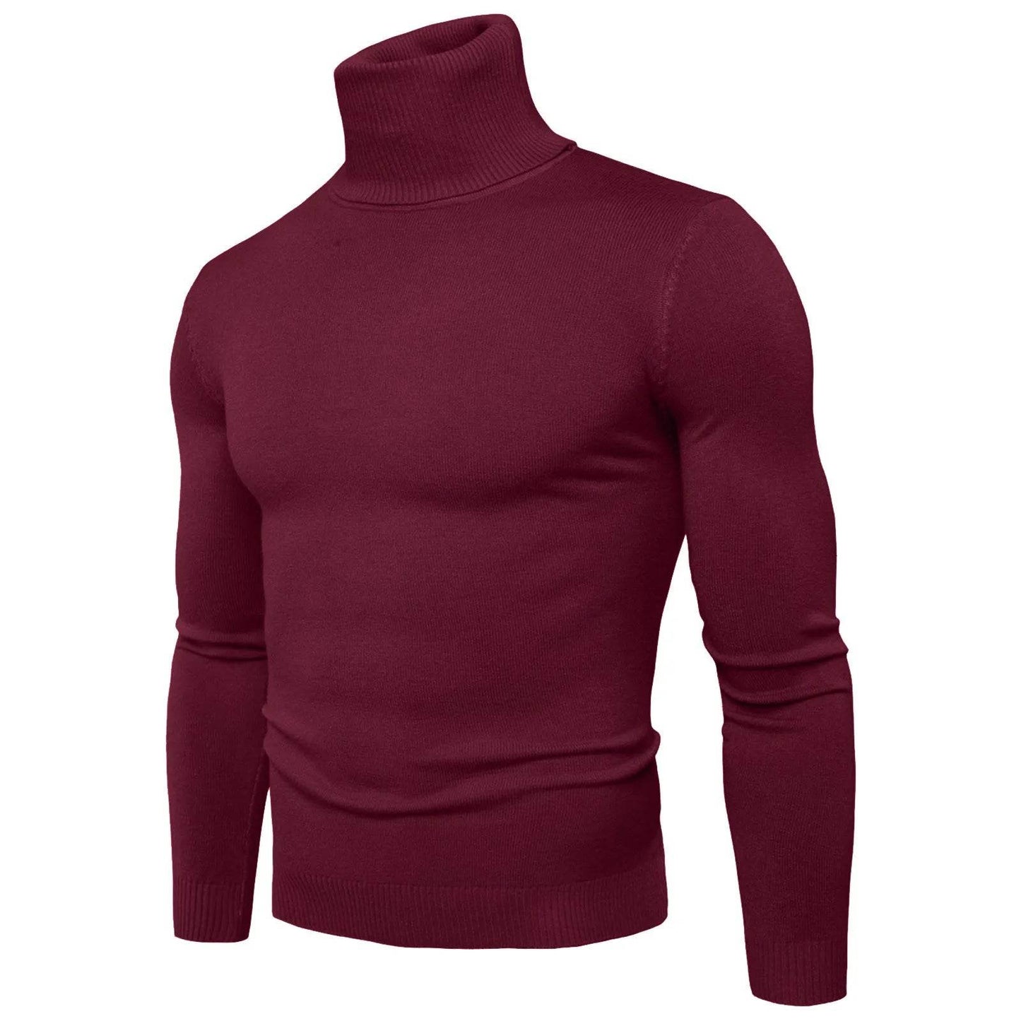 Buy Center Men's Black Turtleneck Sweater - Warm Slim Fit Autumn Top - Buy Center UK