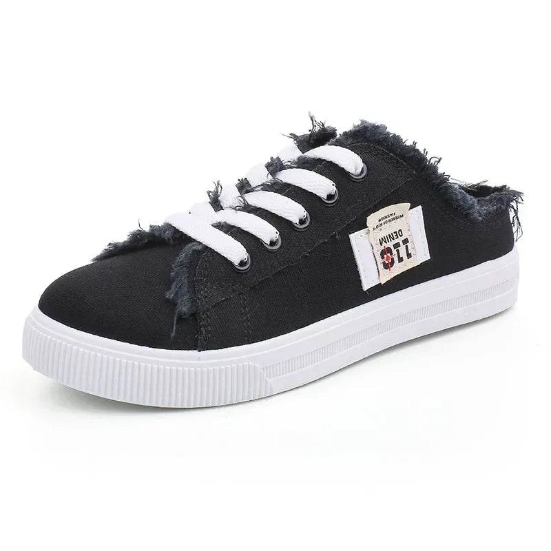 Buy Center Women’s Canvas Shoes - Stylish Lace-Up Sneakers for Summer - Buy Center UK