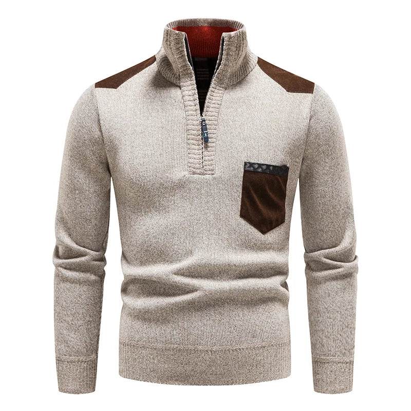 Buy Center Men's Fleece Sweater - Half-Zip Autumn Winter Style - Buy Center UK