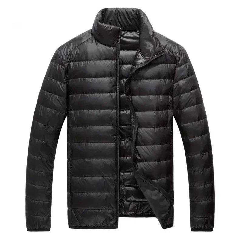 Buy Center Slim Fit Down Jacket - Lightweight Solid Color for Men - Buy Center UK