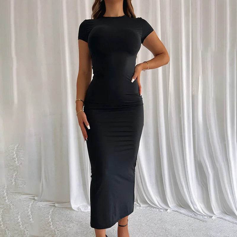 Buy Center Summer Women's Slim Fit T-Shirt Dress - Black & White - Buy Center UK