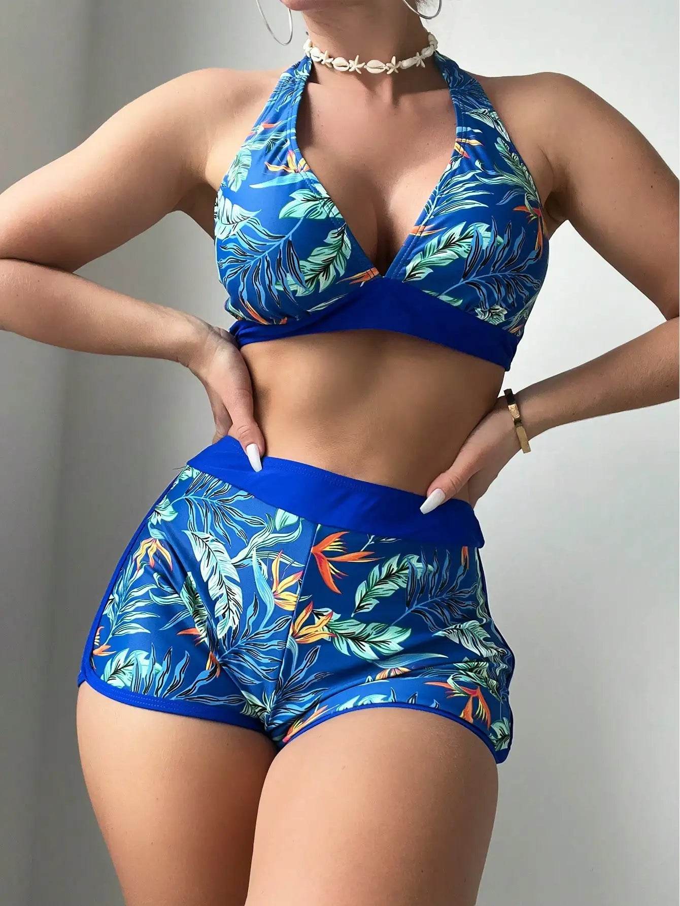 2025 Halter Bikini Set - High Waist Women's Swimsuit for Beach - Buy Center UK