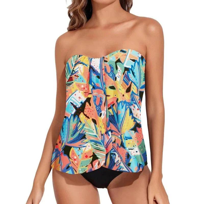 2025 Ladies Two-Piece Bikini Set - Large Triangle Swimwear - Buy Center UK
