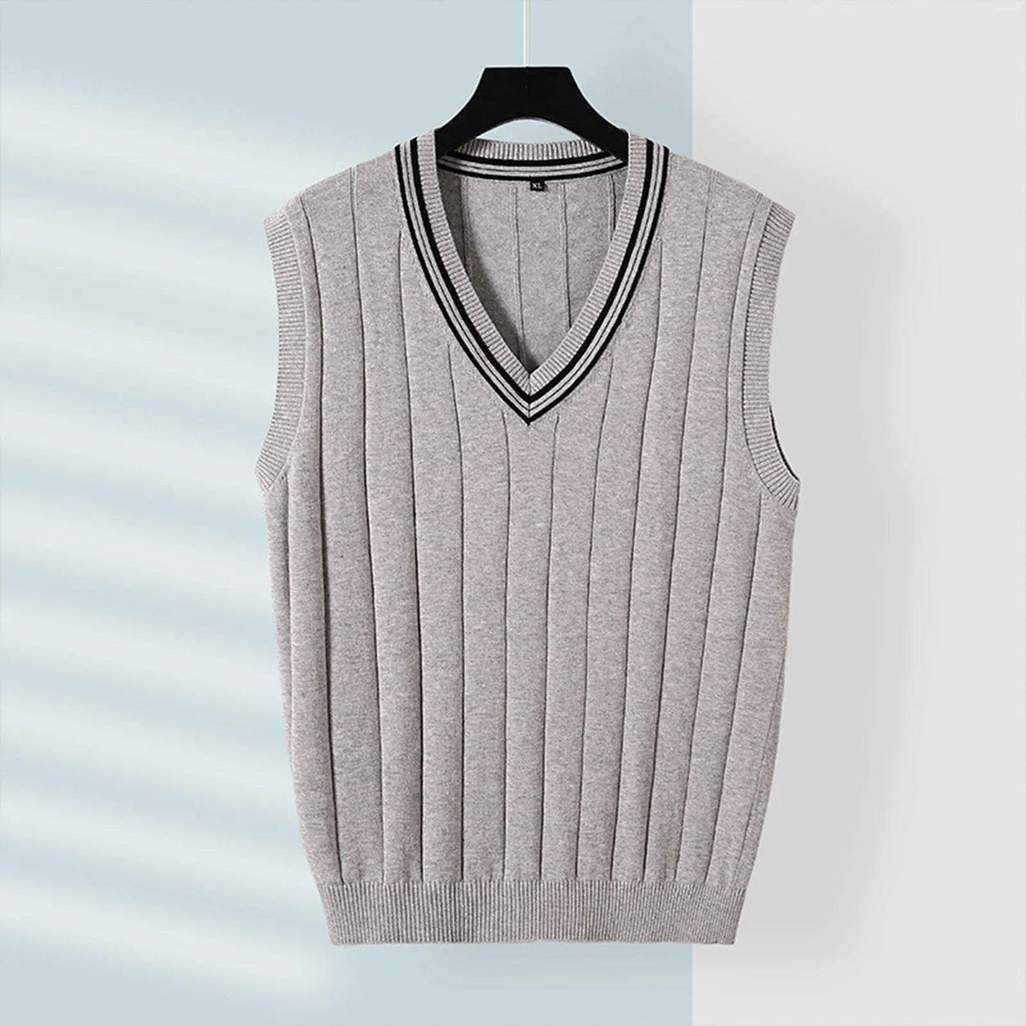 Buy Center Men's Casual Sweater Vest - Slim Fit Pure Cotton Pullover - Buy Center UK