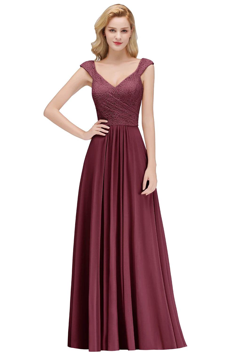 BABYONLINE Sweetheart Neckline A-line Bridesmaid Gown - Chiffon Elegance - Buy Center UK