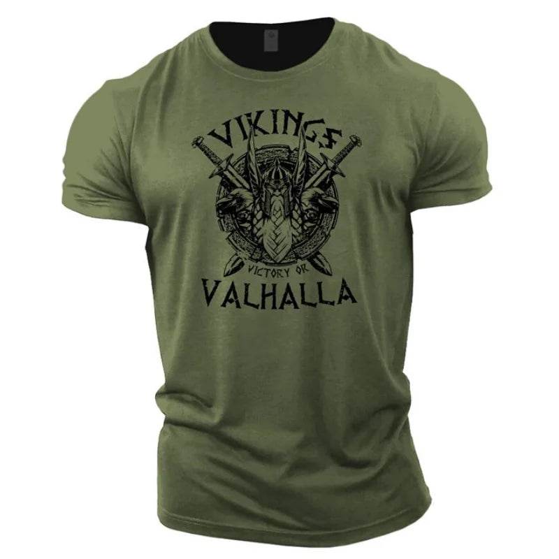 Summer Viking 3D Printed Men's T-shirt - Quick Dry & Casual Style - Buy Center UK
