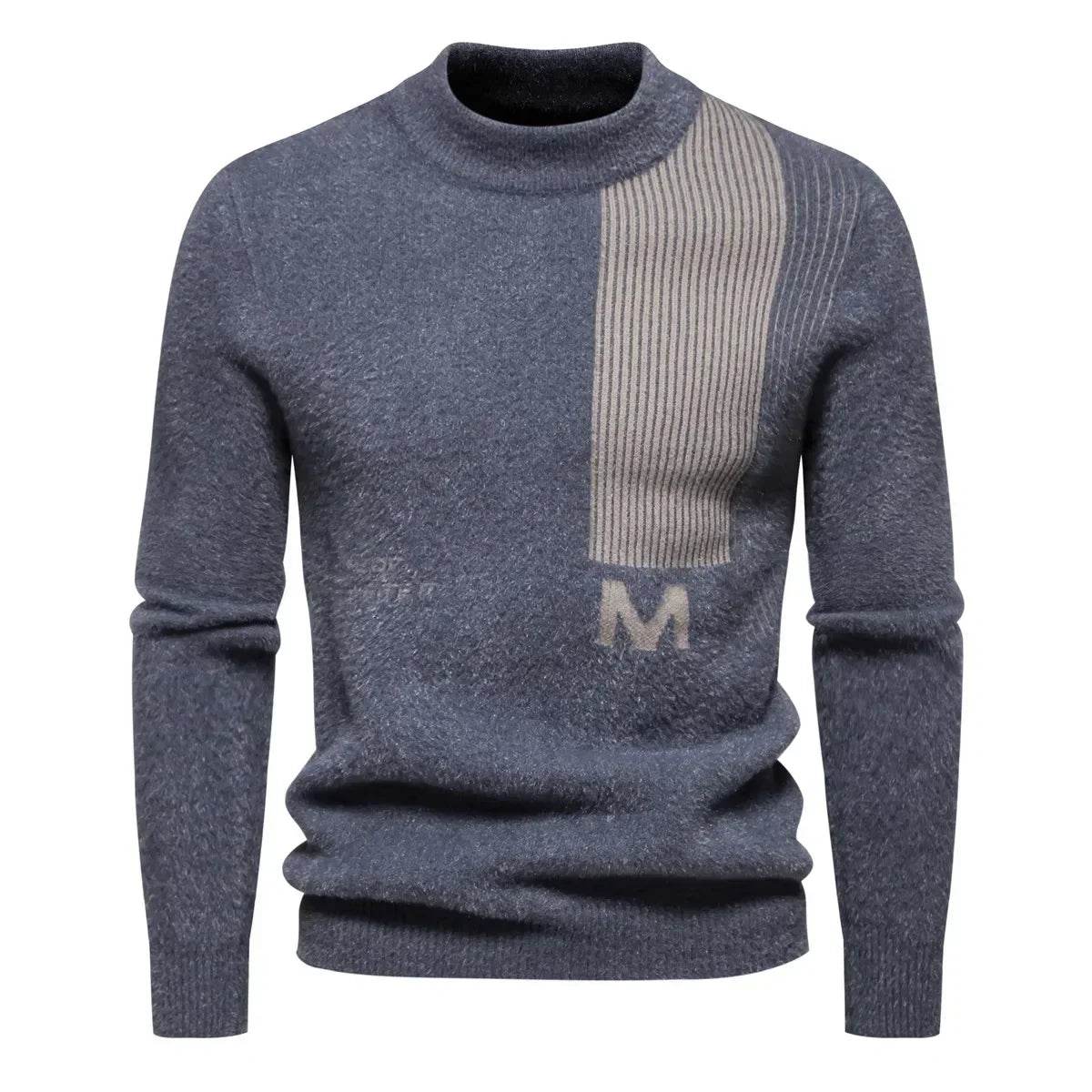 Buy Center Men's Slim Fit Turtleneck Sweater - Trendy Knitted Pullover - Buy Center UK