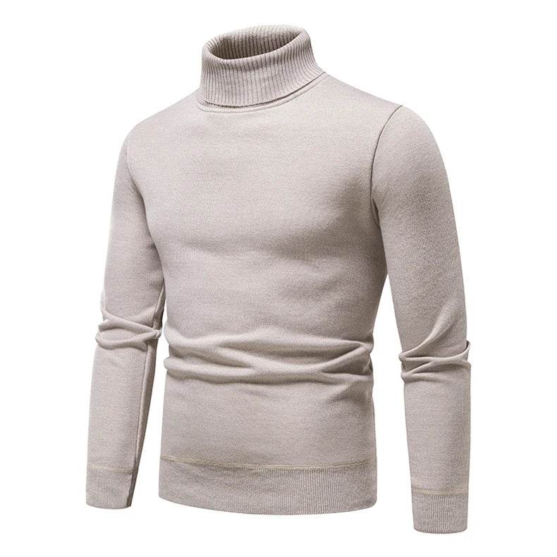 Buy Center Men's Turtleneck Sweater - Cozy Solid Color Casual Knit - Buy Center UK