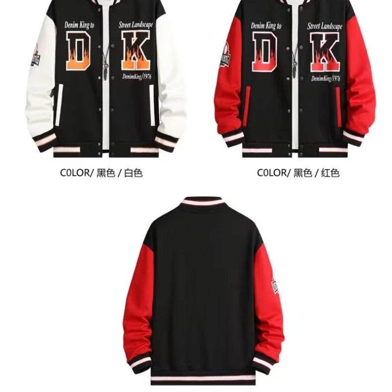 Buy Center Autumn Men's Black Baseball Jacket - Stylish High Street Fashion - Buy Center UK