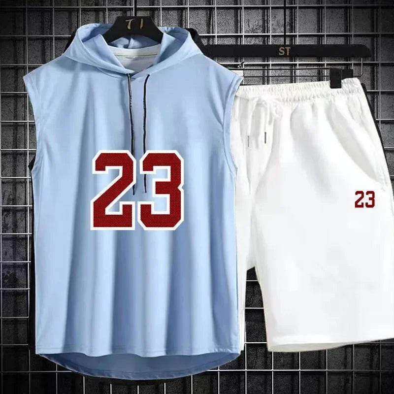 Buy Center Men's Summer Two Piece Set - Casual T-Shirt & Shorts - Buy Center UK