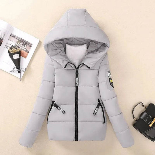 Buy Center Women's Hooded Winter Jacket - Warm Cotton Padded Parka - Buy Center UK